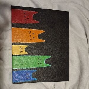 Colorful Cat Canvas Art